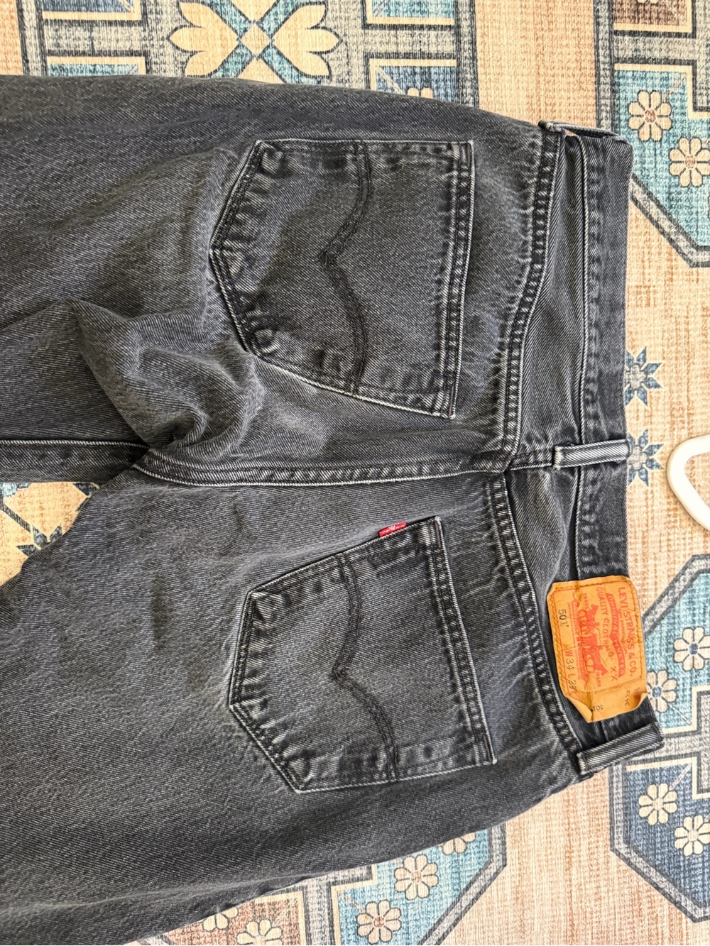 Vintage Washed Black Levi’s 501s